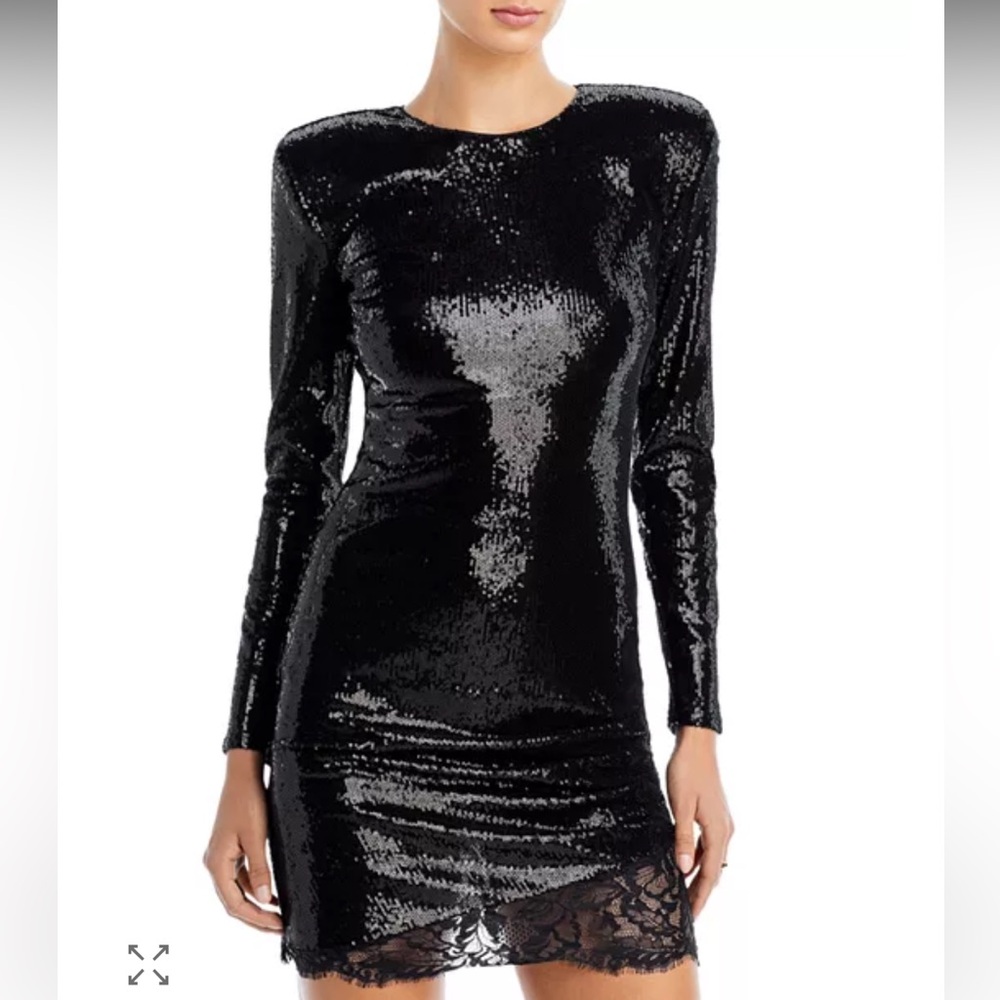 L’Agence Alba Sequin Lace Mini Dress NWOT